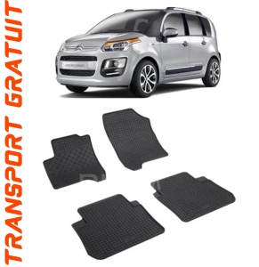 Citroen C3 Picasso, Van, fabricat din 2009 - 10.2017, set covorase auto dedicate, din cauciuc 100% Premium accesorii pentru autoturismul tau - masina v157886