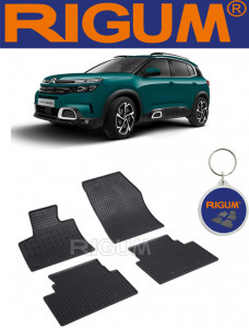 Citroen C5 Aircross, Suv, fabricat din 02.2019 - Prezent, set covorase auto dedicate, din cauciuc 100% Premium accesorii pentru autoturismul tau - masina v156908