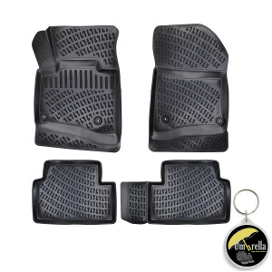 Citroen C5 II (Rd / Td)2007-2017 Set 4 covorase auto din cauciuc tip tavita premium line 3D accesorii pentru autoturismul tau - masina v242718