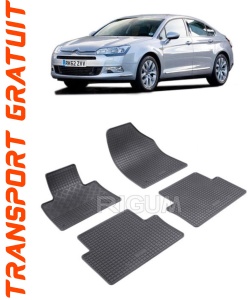 Citroen C5 II, Sedan, fabricat din 2008 - 05.2017, set covorase auto dedicate, din cauciuc 100% Premium accesorii pentru autoturismul tau - masina v155621