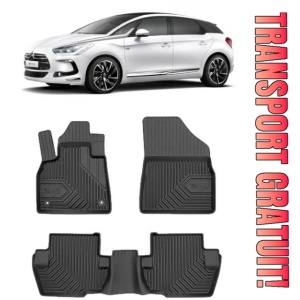 Citroen DS5 Hybrid Din 03.2011 - 12.2018, Hatchback , Set Covorase Auto Tip Tavita Premium 3D, din cauciuc