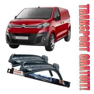 Citroen Jumpy Set 2 stergatoare parbriz Bosch Bosch Aerotwin 65 cm/47.5 cm compatibile cu Citroen Jumpy III Bus (V_) din 2016 (65 cm / 47.5 cm)