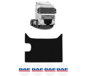 Covoras Camion Tir DAF XF 105 din 2005-2013, Auto, 4x Stickere auto cu DAF