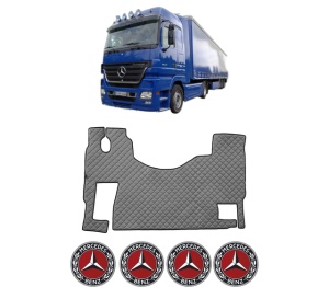 Covoras Camion Tir MERCEDES-BENZ ACTROS MP2 / MP3 din 2002-2009, Auto, 4x Stickere auto cu MERCEDES-BENZ