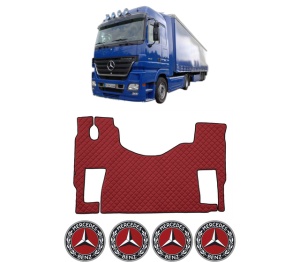 Covoras Camion Tir MERCEDES-BENZ ACTROS MP2 / MP3 din 2002-2009, Auto, 4x Stickere auto cu MERCEDES-BENZ