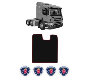 Covoras Camion Tir SCANIA P I din 2004-2019, Auto, 4x Stickere auto cu SCANIA