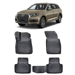 Covorase auto Audi Q7 II (Typ 4M) 2015-2024 set presuri tip tavita accesorii pentru autoturismul tau - masina v22446