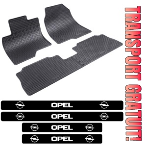 Covorase Opel Antara, SUV, din 2006 - 2017 si set 4 stickere protectie praguri Opel