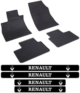 Covorase Renault Talisman, Combi, din 05.2016 - prezent si set 4 stickere protectie praguri Renault accesorii pentru autoturismul tau - masina v3631