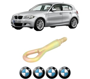 Cui carlig remorcare, tractare auto BMW Seria 1 (E87) din 2004-2011, Otel, Cri-Flo, 4 Stickere cu BMW - Img 2