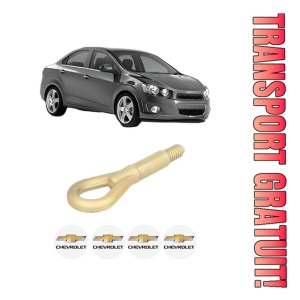 Cui carlig remorcare, tractare auto CHEVROLET AVEO Saloon (T300) din 2011-2015, Otel, Cri-Flo, 4 Stickere cu CHEVROLET