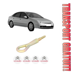 Cui carlig remorcare, tractare auto CITROEN C5 II (RC_) din 2004-2008, Otel, Cri-Flo, 4 Stickere cu CITROEN