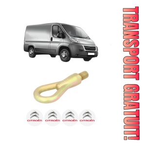 Cui carlig remorcare, tractare auto CITROEN JUMPER II Van din 2006-2020, Otel, Cri-Flo, 4 Stickere cu CITROEN