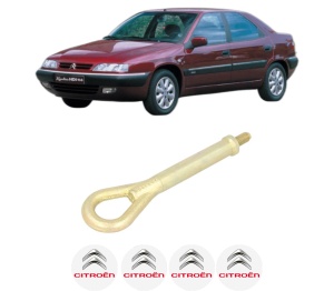 Cui carlig remorcare, tractare auto CITROEN XANTIA (X1_, X2_) din 1999-2003, Otel, Cri-Flo, 4 Stickere cu CITROEN - Img 2
