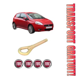 Cui carlig remorcare, tractare auto FIAT GRANDE PUNTO (199_) din 2005-2015, Otel, Cri-Flo, 4 Stickere cu FIAT