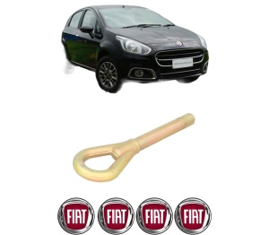 Cui carlig remorcare, tractare auto FIAT PUNTO EVO (199_) din 2010, Otel, Cri-Flo, 4 Stickere cu FIAT - Img 2