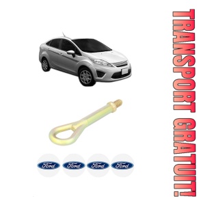 Cui carlig remorcare, tractare auto FORD FIESTA Saloon din 2002-2017, Otel, Cri-Flo, 4 Stickere cu FORD
