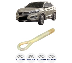 Cui carlig remorcare, tractare auto HYUNDAI TUCSON (TL, TLE) din 2015-2020, Otel, Cri-Flo, 4 Stickere cu HYUNDAI - Img 2