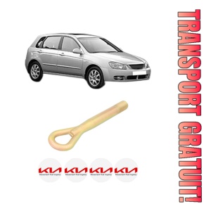 Cui carlig remorcare, tractare auto KIA CERATO I Hatchback (LD) din 2005-2008, Otel, Cri-Flo, 4 Stickere cu KIA