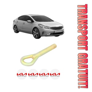 Cui carlig remorcare, tractare auto KIA CERATO IV Saloon (BD, BDM) din 2018, Otel, Cri-Flo, 4 Stickere cu KIA