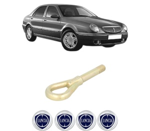 Cui carlig remorcare, tractare auto LANCIA LYBRA (839_) din 1999-2005, Otel, Cri-Flo, 4 Stickere cu LANCIA - Img 2