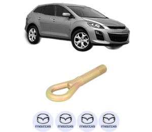 Cui carlig remorcare, tractare auto MAZDA CX-7 (ER) din 2007-2013, Otel, Cri-Flo, 4 Stickere cu MAZDA - Img 2