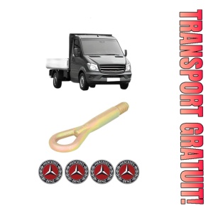 Cui carlig remorcare, tractare auto MERCEDES-BENZ SPRINTER 4,6-t Platform/Chassis (B906) din 2006-2018, Otel, Cri-Flo, 4 Stickere cu MERCEDES-BENZ