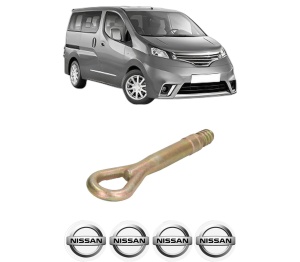 Cui carlig remorcare, tractare auto NISSAN NV200 / EVALIA Bus din 2010-2014, Otel, Cri-Flo, 4 Stickere cu NISSAN - Img 2