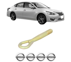 Cui carlig remorcare, tractare auto NISSAN TEANA III (J33, L33) din 2014, Otel, Cri-Flo, 4 Stickere cu NISSAN - Img 2