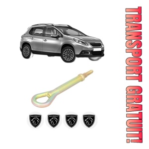 Cui carlig remorcare, tractare auto PEUGEOT 2008 I (CU_) din 2013-2019, Otel, Cri-Flo, 4 Stickere cu PEUGEOT