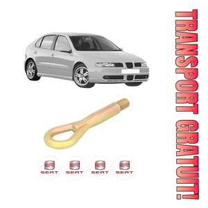 Cui carlig remorcare, tractare auto SEAT LEON (1M1) din 1999-2006, Otel, Cri-Flo, 4 Stickere cu SEAT