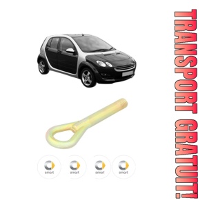 Cui carlig remorcare, tractare auto SMART FORFOUR (454) din 2004-2006, Otel, Cri-Flo, 4 Stickere cu SMART