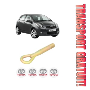Cui carlig remorcare, tractare auto TOYOTA YARIS (_P9_) din 2005-2012, Otel, Cri-Flo, 4 Stickere cu TOYOTA
