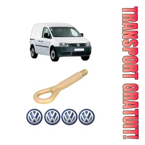 Cui carlig remorcare, tractare auto Volkswagen CADDY III MPV (2KB, 2KJ, 2CB, 2CJ) din 2004-2015, Otel, Cri-Flo, 4 Stickere cu Volkswagen