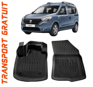 Dacia Dokker (2012-2021) (Fata) Set covorase auto cauciuc G.Modern Line 3D accesorii pentru autoturismul tau - masina v239627