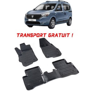 Dacia Dokker 2012- Set 4 covorase auto din cauciuc tip tavita premium line 3D - Transport Gratuit! accesorii pentru autoturismul tau - masina v49339