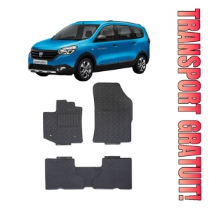 Dacia Dokker / Lodgy (2012-2022) Set 5 covorase auto cauciuc Exclusive Line