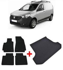 Dacia Dokker Van din 11.2012 - Prezent *3, Set Covorase + tavita portbagaj auto - Img 2