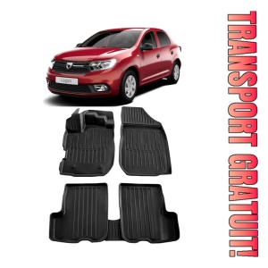 Dacia Logan II (2012-2020) Set covorase auto cauciuc G.Modern Line 3D