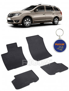 Dacia Logan II, Combi, fabricat din 09.2013 - 12.2020, 5 Locuri, set covorase auto dedicate, din cauciuc 100% Premium accesorii pentru autoturismul tau - masina v155402
