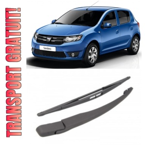 Dacia Sandero Brat stergator pentru luneta spate cu lamela 420 mm, compatibil cu Dacia Sandero Hatchback fabricat intre 2008-2013, calitate extra