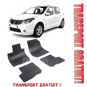 Dacia Sandero fabricat din 2007 - 2013, set covorase auto dedicate, din cauciuc 100% Premium - Transport Gratuit
