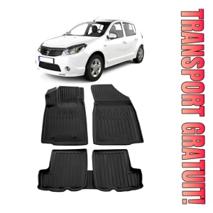 Dacia Sandero I (2007-2012) Set covorase auto cauciuc G.Modern Line 3D
