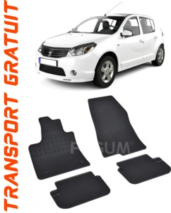 Dacia Sandero III fabricat din 01.2021 - Prezent, Hatchback, set covorase auto dedicate, din cauciuc 100% Premium accesorii pentru autoturismul tau - masina v152983