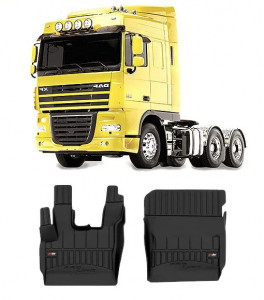 Daf Cf Din 1998 - 2000, Cargo , Set Covorase Auto Tip Tavita Premium 3D, din cauciuc accesorii pentru autoturismul tau - masina v164864