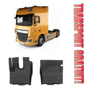Daf Xf Din 2014 - Prezent, Cargo , Set Covorase Auto Tip Tavita Premium 3D, din cauciuc