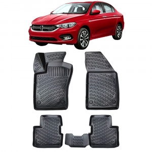 Dodge Neon 2015-2025 Set 4 covorase auto din cauciuc tip tavita premium line 3D
