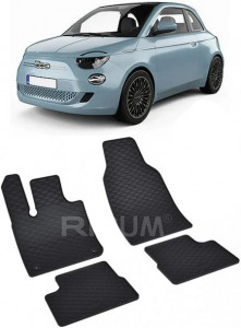 Fiat 500 Electric fabricat din 11.2020 - Prezent, Hatchback, Electric, set covorase auto dedicate, din cauciuc 100% Premium accesorii pentru autoturismul tau - masina v152097
