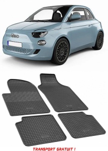 Fiat 500 Hybrid fabricat din 02.2020 - Prezent, Hatchback, set covorase auto dedicate, din cauciuc 100% Premium - Transport Gratuit accesorii pentru autoturismul tau - masina v40093