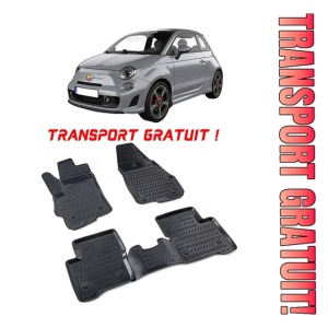 Fiat 500L 2012-2022 Set 4 covorase auto din cauciuc tip tavita premium line 3D - Transport Gratuit!
